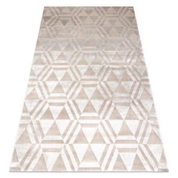 Alfombra Pearl 51323c Beige - Geométrico Exclusiva, Estructural 230x330 Cm