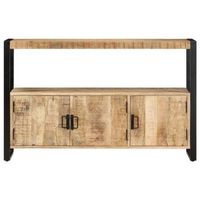 aparador madera maciza de mango 120x30x75 cm