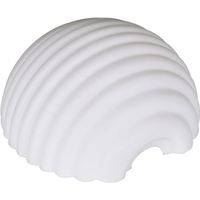 tulipa opalino 12 bola de cristal blanco con frisos l245xalt22cm para aplique de exterior