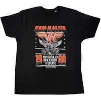 van halen camiseta manga larga invasion tour 80 para hombre