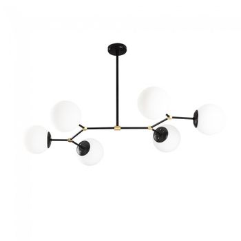 Lámpara de techo mulen negro (6 luces)