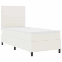 cama tapizada 203x80x128 cm espuma - crema