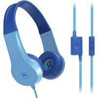 motorola moto jr 200 auriculares infantiles con microfono azules