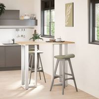 patas de mesa bar forma t2 uds  patas para mesa acero blanco 40x35x111-112 cm