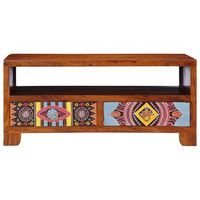 mesa de centromesa auxiliarmesita de centro de madera maciza de acacia 90x50x40 cm