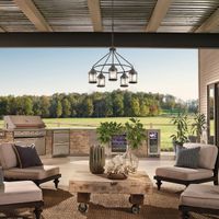 lampara de arana de exterior ashland bay 5 luces