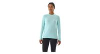 camiseta de manga larga para mujer compressport performance azul claro