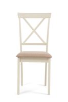 epsom oak and cream dining chairs with fabric seats - cream