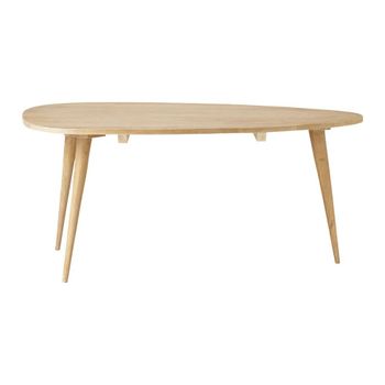 Mesa de centro de mango macizo envejecido de 100 cm
