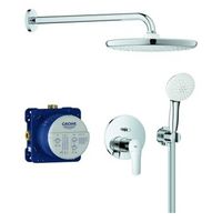 conjunto empotrado con ducha mural grohe eurosmart tempesta 250 chrome 25288000