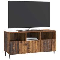 mueble de tv  mueble de salon  gabinete de tv con cajon madera envejecida 102 x 345 x 50 cm