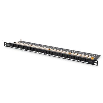 Digitus Panel de Parcheo 24 Puertos Cat6 Clase E 0.5U