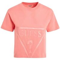 guess camiseta classic logo triangle para mujer