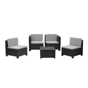 Tresillo Verona Grafito Conjunto