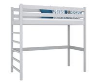 cama alta de madera n01 gris