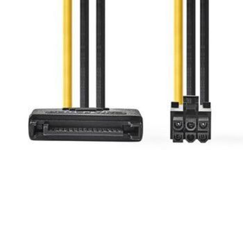 Cable de alimentación Nedis SATA a PCI Express 6 pines 15 cm