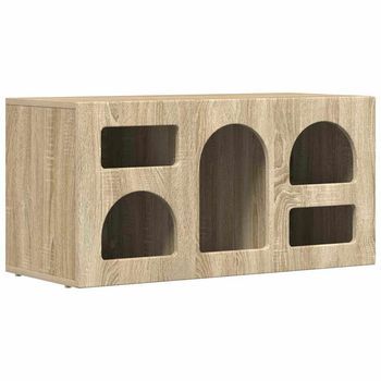 Mueble De Tv | Mueble De Salón | Gabinete De Tv Roble Sonoma 80 X 35 X 40 Cm Madera De Ingeniería