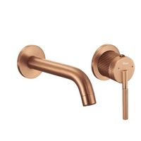 grifo de lavabo rea argon brush copper