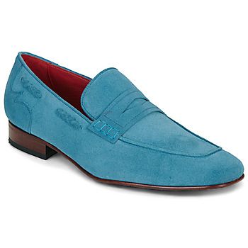 Jeffery-West Mocasines JUNG BLUE 626 VELOUR para hombre