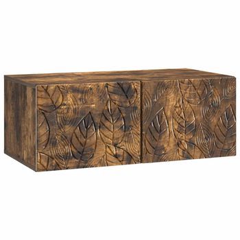 Mueble De Tv De Pared 78,5 X 31 Cm Roble Ahumado Vidaxl
