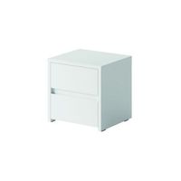 mesa de noche sherry - diseno moderno con 2 cajones