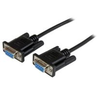 cable serial startech scnm9ff2mbk db9 nul modem 2 m negro hembra-hembra