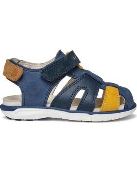 de GEOX SANDALIA CASUAL NAVY YELLOW AZUL MARINO