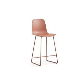 Silla De Mostrador 'mario' Pp Terracota, Dimensiones: H100.5 X L51 X P44cm