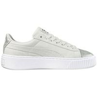 puma deportivas moda basket platform canvas blue flower silver 366494 03 para mujer
