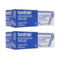 original multipack brother hl-2140w printer toner cartridges 2 pack -tn2120