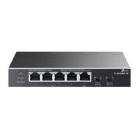 switch tp-link tl-sg1005p-pd 5 puertos gigabit poe sin ventilador montaje pared