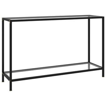 Mesa De Consola Transparente Vidrio Templado 120x35x75 Cm Vidaxl
