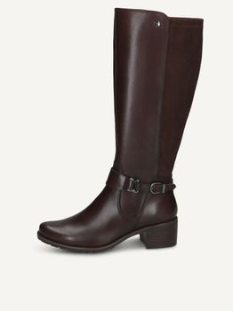 CAPRICE Boots, brown, made of Leather and synthetic with Block heel, Size 41