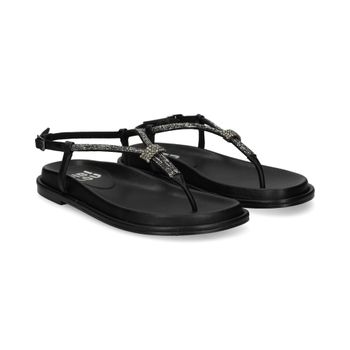 Bibi Lou Sandalias Planas Mujer - Negro Talla 37