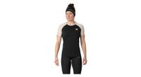 maillot mujer dynafit alpine pro beige negro manga corta