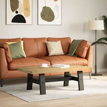 Mesa De Centro，mesa Auxiliar，mesita De Centro Noain Patas En A Madera Maciza Pino 120x60x40 Cm