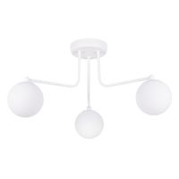 lampara de arana blanco acerovidrio alt 62 cm