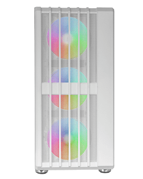 CAJA ATX SEMITORRE GAMING MARS GAMING MCVAULTW FRONTAL BLANCO MALLA VERTICAL 4x120mm ARGB 3xPCI VERT