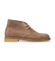 boss para hombre 50557714 botines de piel hibridas lona beige 39 plano ante cordones casual