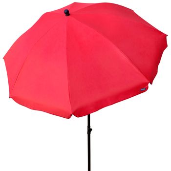 Sombrilla de Jardín Aktive Filtro UV30, 240x240x230 Cm, Rojo