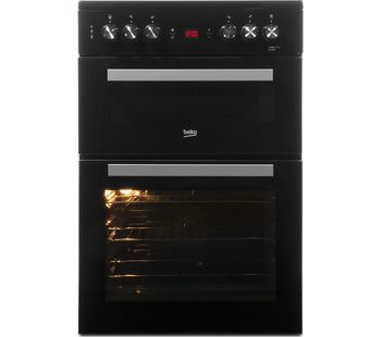 BEKO XDC653K 60 cm Electric Ceramic Cooker - Black & Silver, Black