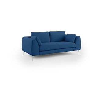 Plano sofá moderno en microfibra técnica desmontable 196 cm azul