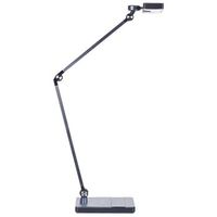 lampara de mesa led de metal negro interruptor tactil cargador inalambrico lacerta