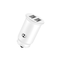 home serie enjoy ycc-01w cargador de coche blanco 2 x usb 5v24a