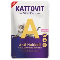 kattovit vital care anti hairball con salmon en bolsitas - 24 x 85 g - pack ahorro