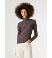 pepe jeans para mujer pl5000084 camiseta binty gris s casual viscosa manga larga