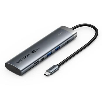 Base de conexión Vention TPSHB USB-C 7 en 1 HDMI 4K