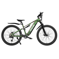 bicicleta de montana electrica vitilan m5 275 doble suspension bateria lg de 48 v y 15 ah verde