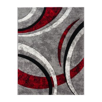 Alfombra moderna Bravo rojo 80x150 cm