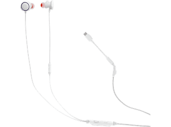 Auriculares de botón - JBL Quantum 50 C, Intraurales, Drivers 8,6 mm, Multiplataforma, USB-C, Blanco